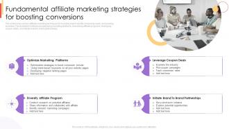 Fundamental Affiliate Marketing Strategies For Boosting Conversions New Customer Acquisition Strategies