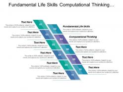 Fundamental life skills computational thinking industries competencies