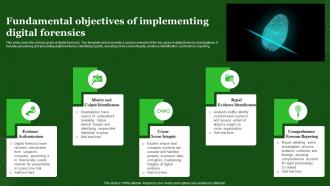 Fundamental Objectives Of Implementing Digital Forensics