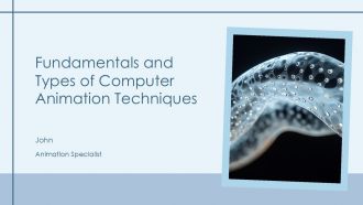Fundamentals And Types Of Computer Animation Techniques PPT Slides AT