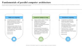Fundamentals Of Parallel Computer Architecture Parallel Processor System And Computing Types