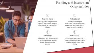 Funding And Investment Opportunities Legged Robots PPT Slides ST AI SS