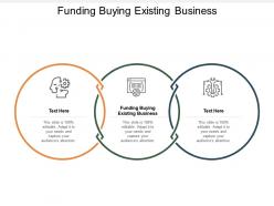 Funding buying existing business ppt powerpoint presentation portfolio professional cpb