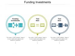 Funding investments ppt powerpoint presentation show slides cpb