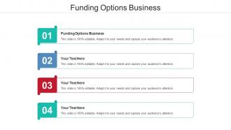 Funding Options Business Ppt Powerpoint Presentation Portfolio Graphics Cpb