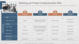 Funding Options For Real Estate Developers Defining Our Project Communication Plan