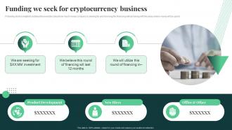 Funding We Seek For Cryptocurrency Business Crypto Business Investor Pitch Deck