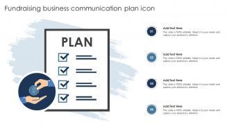 Fundraising Business Communication Plan Icon