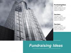 Fundraising ideas ppt powerpoint presentation inspiration styles cpb