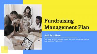 Fundraising Management Plan Ppt Slides Display