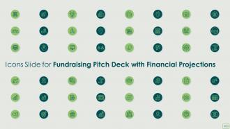 Fundraising pitch deck with financial projection ppt template