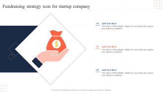 Fundraising Strategy Icon For Startup Company