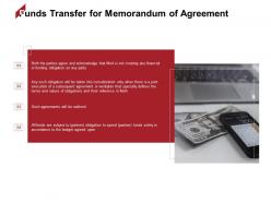 Funds transfer for memorandum of agreement business ppt powerpoint presentation file