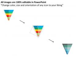 Funnel diagram for lead management flat powerpoint design