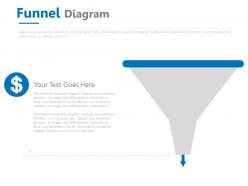 Funnel diagram with dollar symbol powerpoint slides
