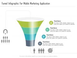Funnel for mobile marketing application infographic template