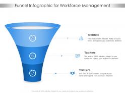 Funnel for workforce management infographic template