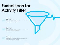Funnel icon for activity filter