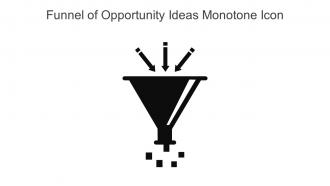 Funnel Of Opportunity Ideas Monotone Icon In Powerpoint Pptx Png And Editable Eps Format