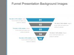 Funnel presentation background images