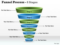 Funnel Process Diagram With 8 Stages