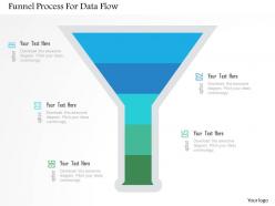 Funnel process for data flow flat powerpoint design
