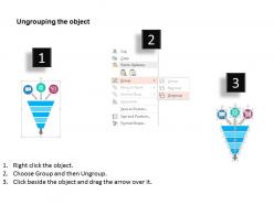 Funnel process for internet apps flat powerpoint design