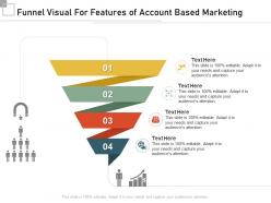 Funnel visual for features of account based marketing infographic template
