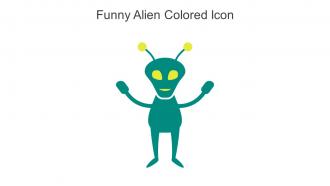Funny Alien Colored Icon In Powerpoint Pptx Png And Editable Eps Format