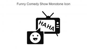 Funny Comedy Show Monotone Icon In Powerpoint Pptx Png And Editable Eps Format