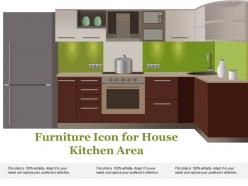 Furniture icon for house kitchen area