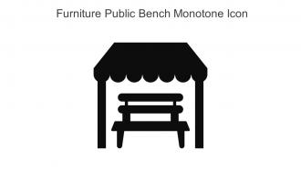 Furniture Public Bench Monotone Icon In Powerpoint Pptx Png And Editable Eps Format