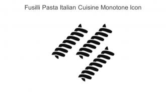 Fusilli Pasta Italian Cuisine Monotone Icon In Powerpoint Pptx Png And Editable Eps Format