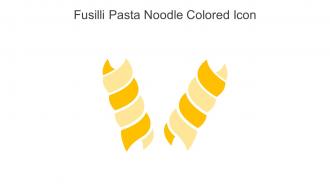 Fusilli Pasta Noodle Colored Icon In Powerpoint Pptx Png And Editable Eps Format