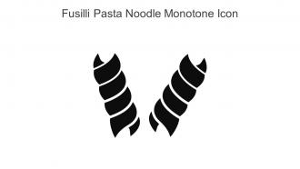 Fusilli Pasta Noodle Monotone Icon In Powerpoint Pptx Png And Editable Eps Format
