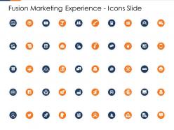 Fusion marketing experience icons slide ppt structure