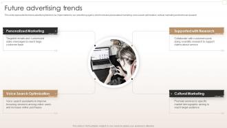 Future Advertising Trends Creative Agency Company Profile Ppt Slides Demonstration