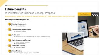 Future benefits to investors for business concept proposal ppt slides shapes