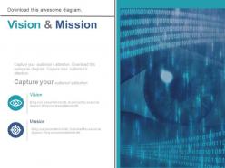 Future business vision and mission diagram powerpoint slides