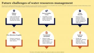 Future Challenges Of Water Resources Management