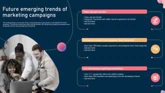 Future Emerging Trends Of Marketing Campaigns Steps To Optimize Marketing Campaign Mkt Ss