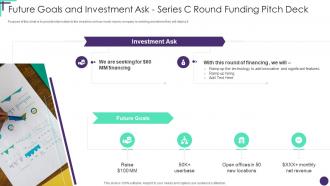 Future Goals And Investment Ask Series C Round Funding Pitch Deck