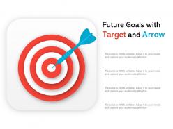 Future Goals With Target And Arrow