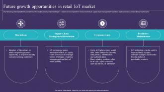 Future Growth Opportunities In Retail IoT Market IoT Implementation In Retail Market
