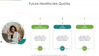 Future Healthcare Quotes In Powerpoint And Google Slides Cpb