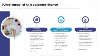 Future Impact Of AI In Corporate Finance AI How Artificial Intelligence AI SS