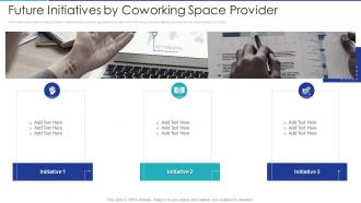 Future initiatives by coworking space provider shared office provider investor funding elevator