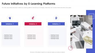 Future Initiatives By E Learning Platforms Online Learning Platform Pitch Deck