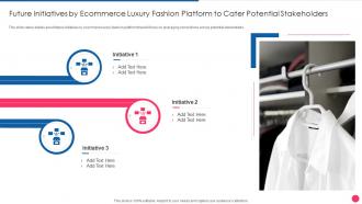 Future Initiatives By Ecommerce Luxury Digital Fashion Luxury Portal Investor Funding