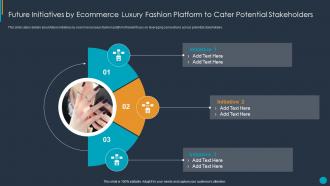 Future initiatives by ecommerce luxury fashion platform to cater potential ppt ideas